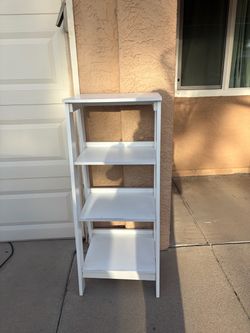 White shelf