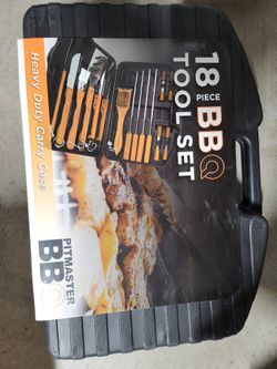 BBQ Tool Set 18 Pieces New