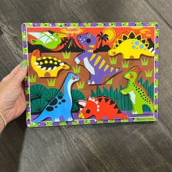 Melissa & Doug Dinosaur Wooden Chunky Puzzle 