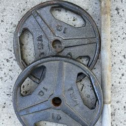 ~ Weights - 2-10lbs And 46” bar