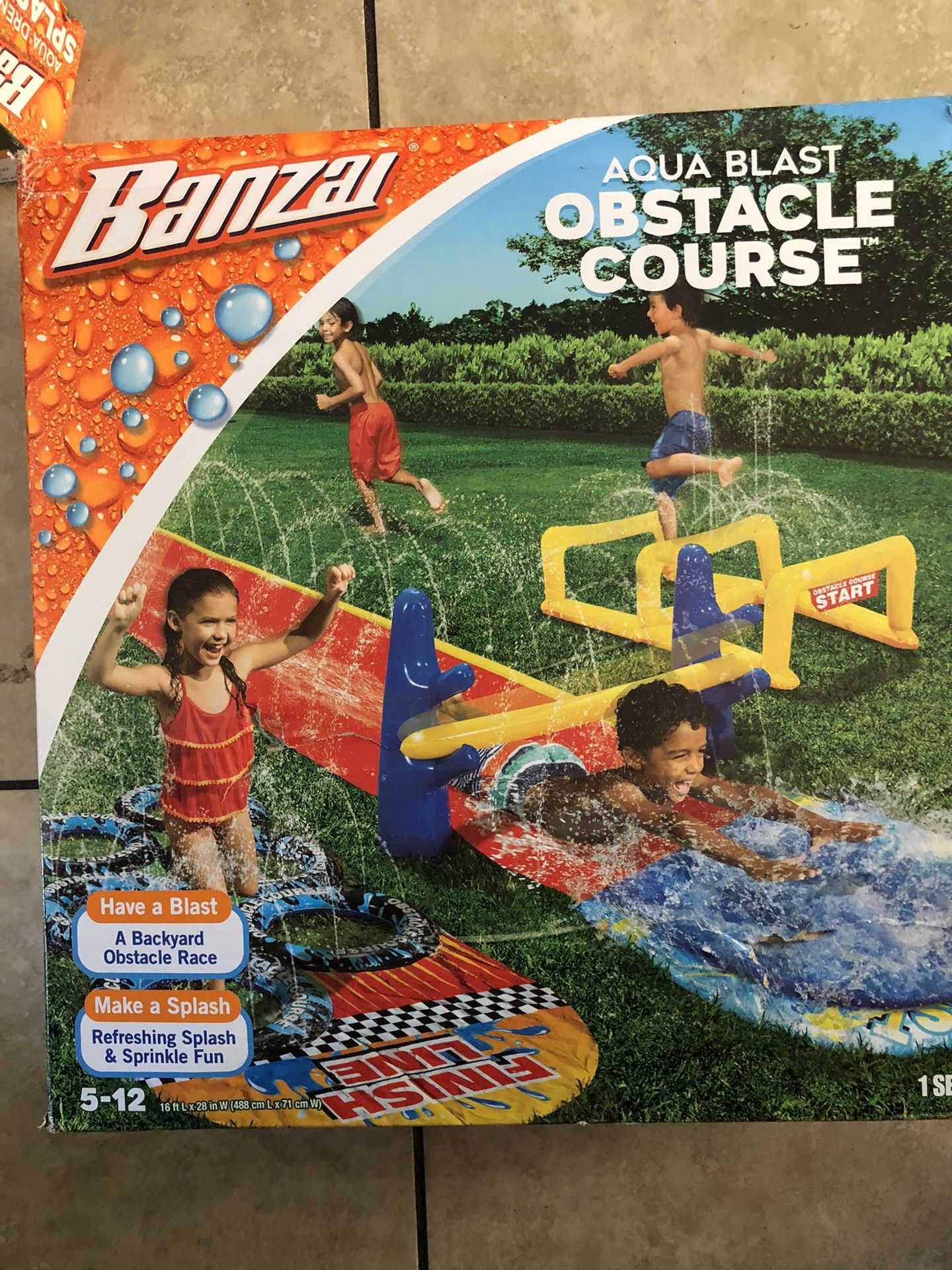 Banzai Water Obstacle Course Slip And Slide