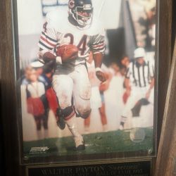 FATHER'S DAY GIFT!!!  RARE WALTER PAYTON PHOTO PLAQUE 