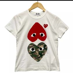 Comme Des Garcons Play Heart Tee-Available!