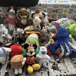 Stuffed Animals, Plush Toys, Lot Large Garbage Bag Full