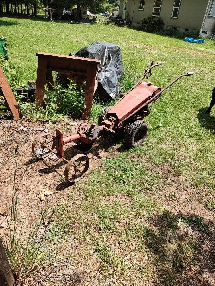 Gravely Tractor With Rototiller Attachment