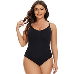Women's Thong Shapewear Bodysuit, Tummy Control Body Shaper Seamless Shaping