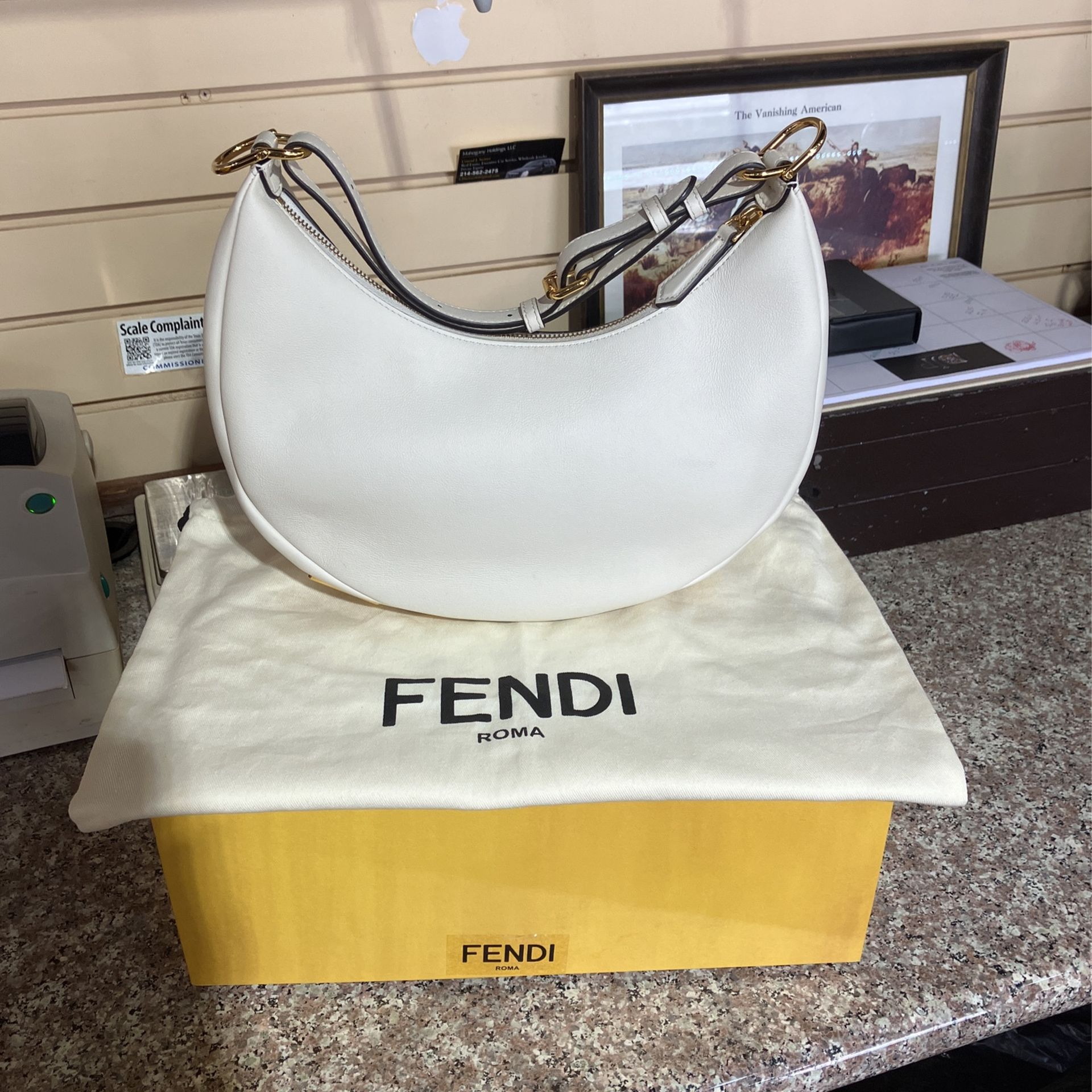 Fendi Fendigraphy Hobo SML Handbag W/ Box