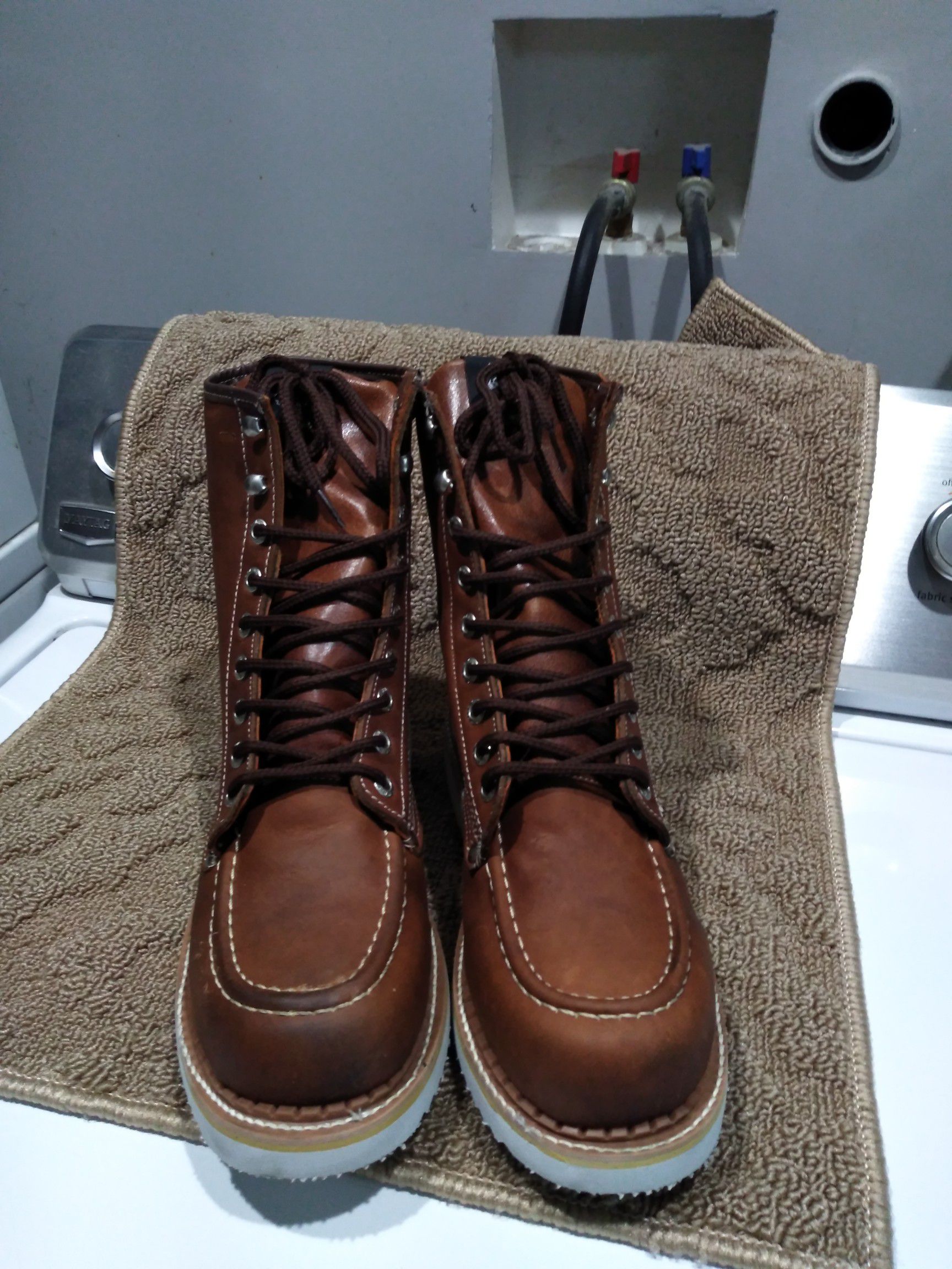 Leather Work Boots-Bota de Trabajo de Mexico de Piel
