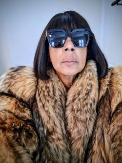 Genuine diane fur's Finnish Raccoon Coat