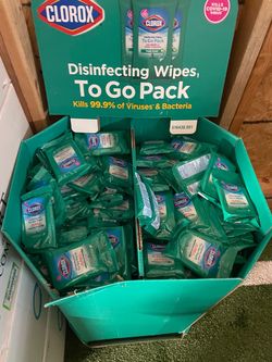 Clorox To Go Disinfecting Wipes (9ct) – Bulk Lot or Individual Packs!