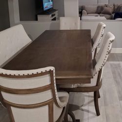 Large Dining Table With bench 