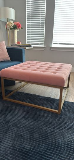 Ottoman pink & gold (best offer)