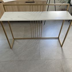 Modern Gold Console Table