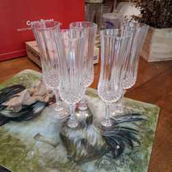 Crystal D'Arques Longchamp Champagne Flute (5)