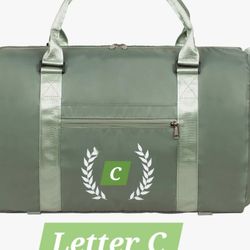 Fitness Workout Sports Travel Duffle Bag-C Initial
