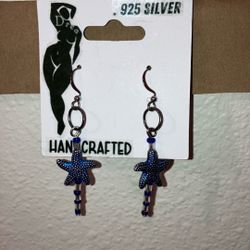 Handmade Sterling Silver Dangle Earrings