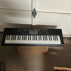 Casio Black Keyboard piano!  Visibly Used MISSING CABLE