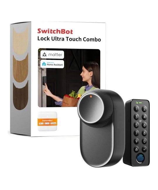 Smart Lock Ultra with Keypad,Fingerprint Door Lock, App Remote Control, Built-in WiFi Keypad Deadbolt, Auto Unlock, Waterproof&Easy Install