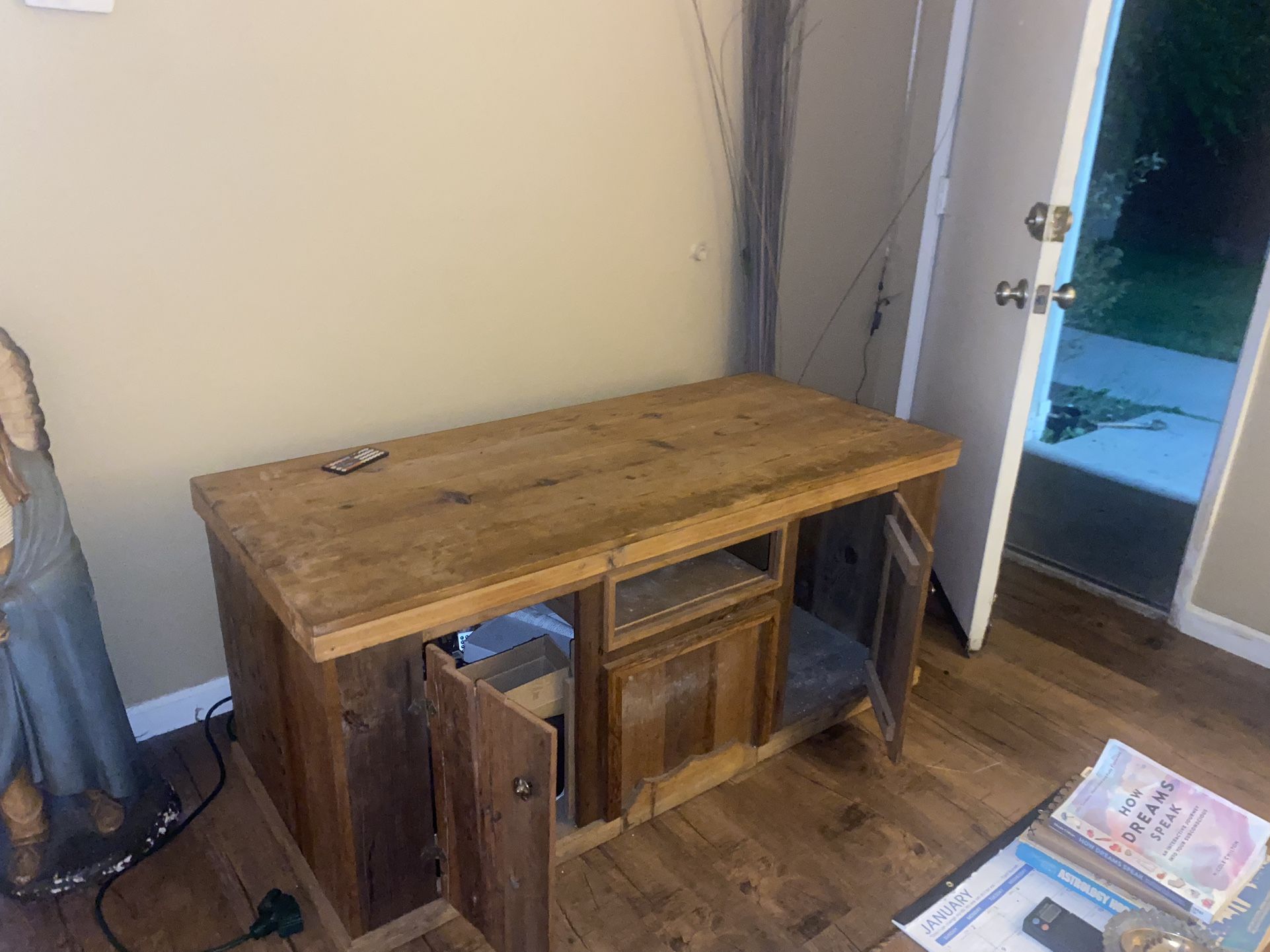 Antique Wood Living Room Table 