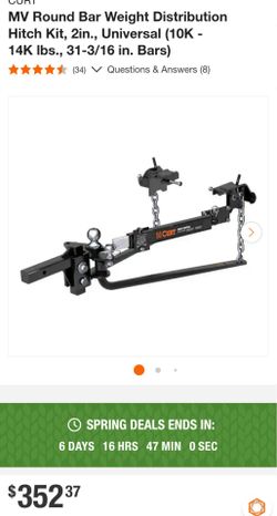 Curt mv round bar hitch