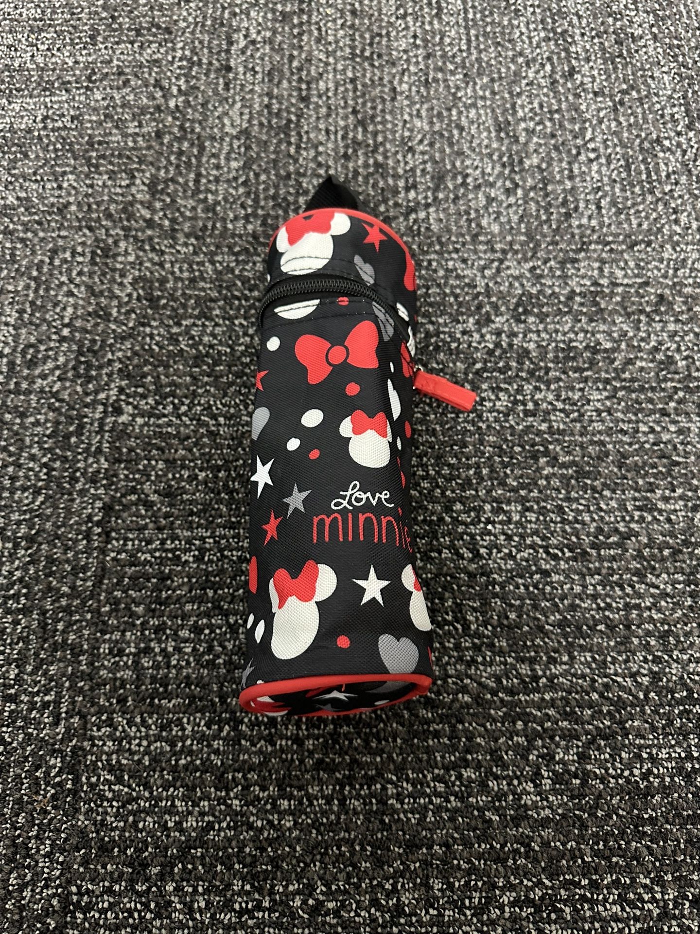 Disney Baby Minnie Mouse Zippered Insulated Bottle Bag Carrier Holder