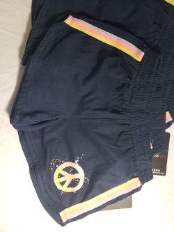 NEW Girl Peace Shorts - Size 10-12, 14-16yr
