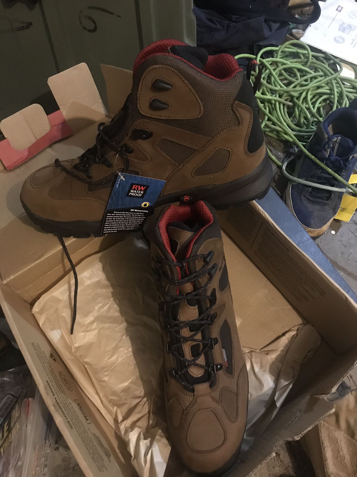 Red Wing hiker steel/water proof boots Size 14