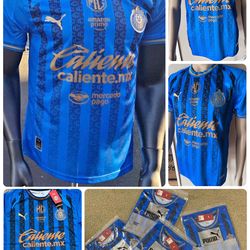 S,M,L,Xl,2XL,3XL,4XL slim fit available Soccer Chivas Guadalajara new jersey 3rd kid blue  2026 azul terser uniforme el rebaño sagrado  New Jersey  20