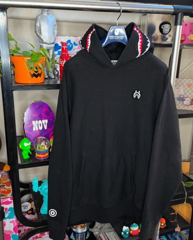 Black Bathing Ape Hoodie Size XL