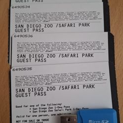 San Diego Zoo or Safari Wild Park $240