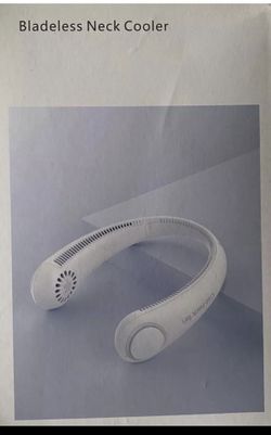 Bladeless Neck Cooler Cat-Neck Fan White 3 Speeds Model A206