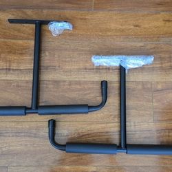 2 Ceiling Mounted Garage Storage Hook Rack, Overhead Hanging Shelf with Metal Hooks