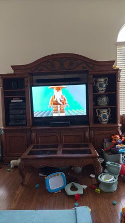 Entertainment Center and Center Table