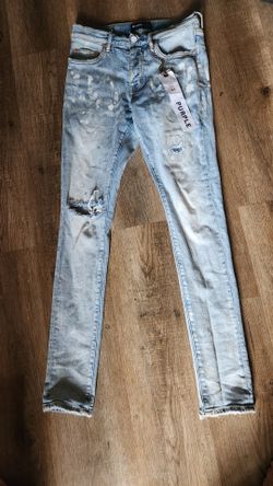 Light blue purple jeans