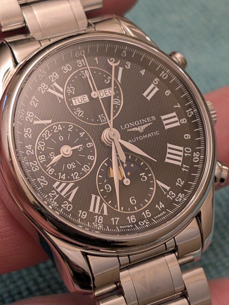 Longines Master Collection Moon Phase Chronograph Automatic Swiss 