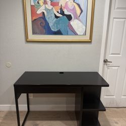 IKEA Micke Black Wood Compact Computer Study Desk 