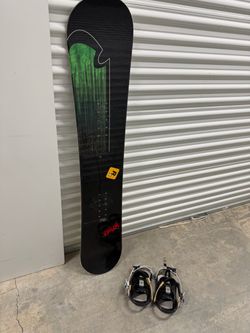 GNU Carbon High Beams 160 Snowboard + Bindings