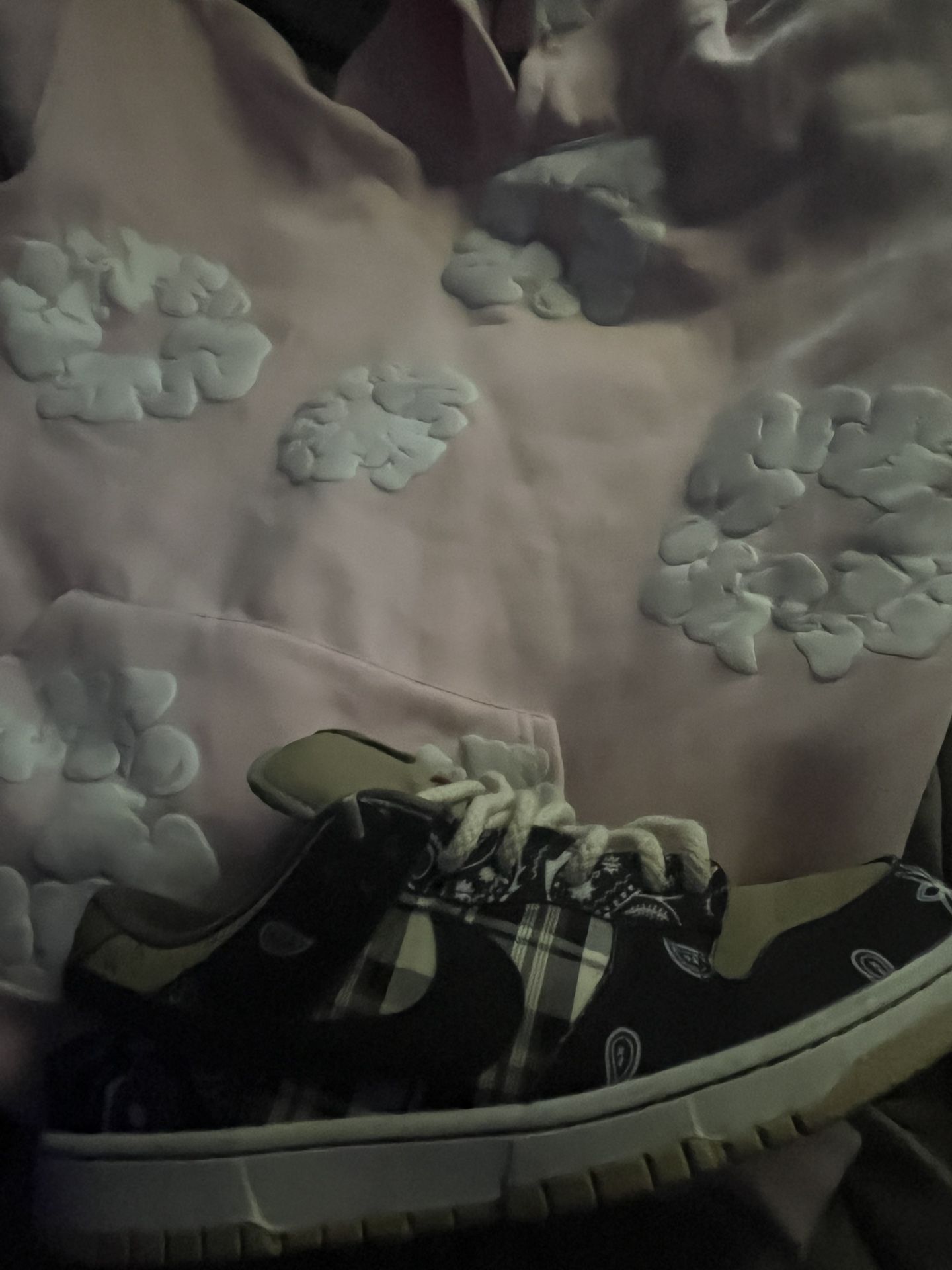denim tears hoodie and travis scott dunk *READ DESCRIPTION