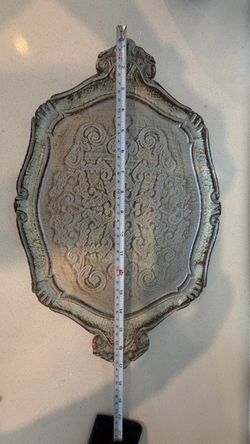 Wooden Silver Trays set of two
