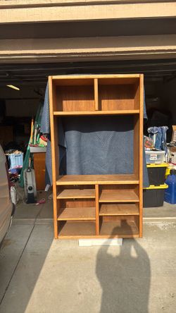 Oak entertainment center