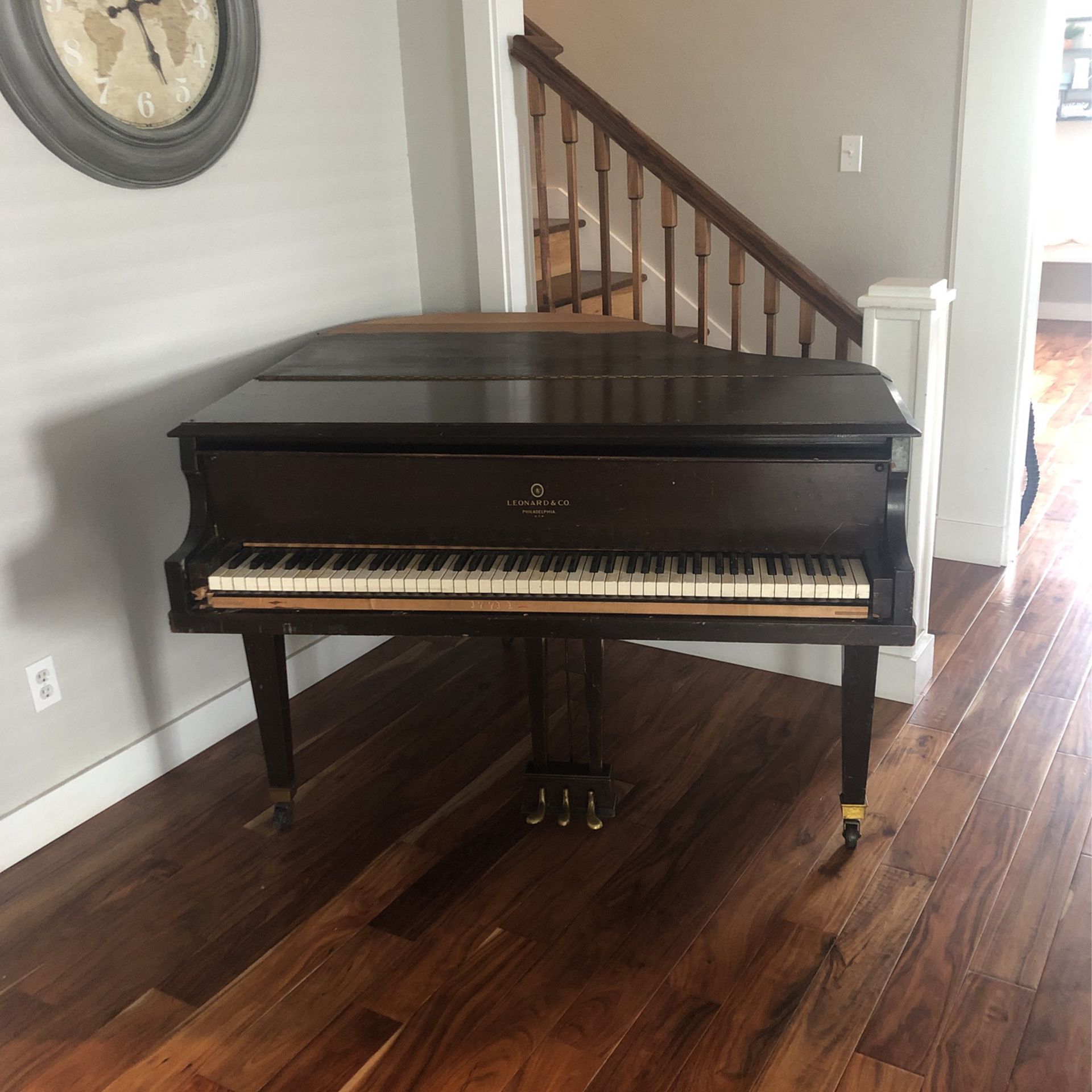Lester Mahogony Baby Grand Piano UNRESTORED 