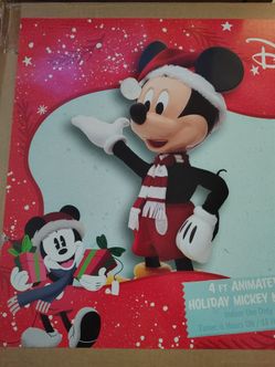 Disney 4 Ft Animated Holiday Mickey Mouse