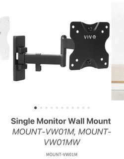 Vivo Tv/Monitor Wall Mount In Black