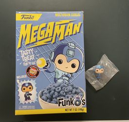 Mega Man Cereal Box With Mini Funko