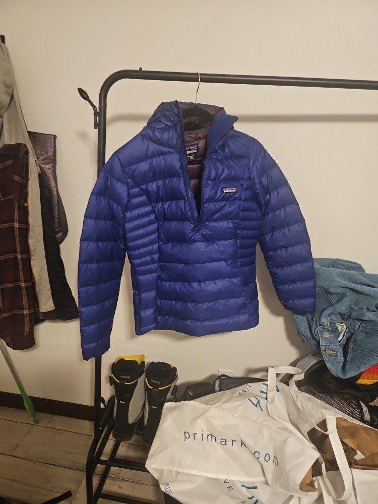 Patagonia Puffy Coat Navy Blue Women's