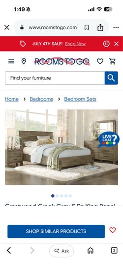 Rooms to go bedroom set