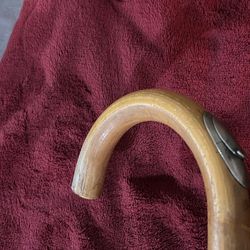 Vintage bamboo and brass horse measuring/cane