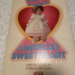 Limited Edition: America’s Sweetheart Shirley Temple Porcelain Doll By Ideal
