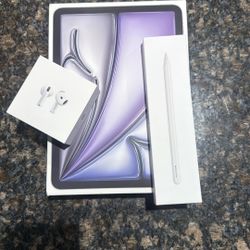 Ipad Air 11 Inch Pencil, Pro And Airpods