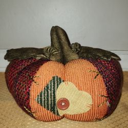 Fabric Pumpkin Thanksgiving Decoration